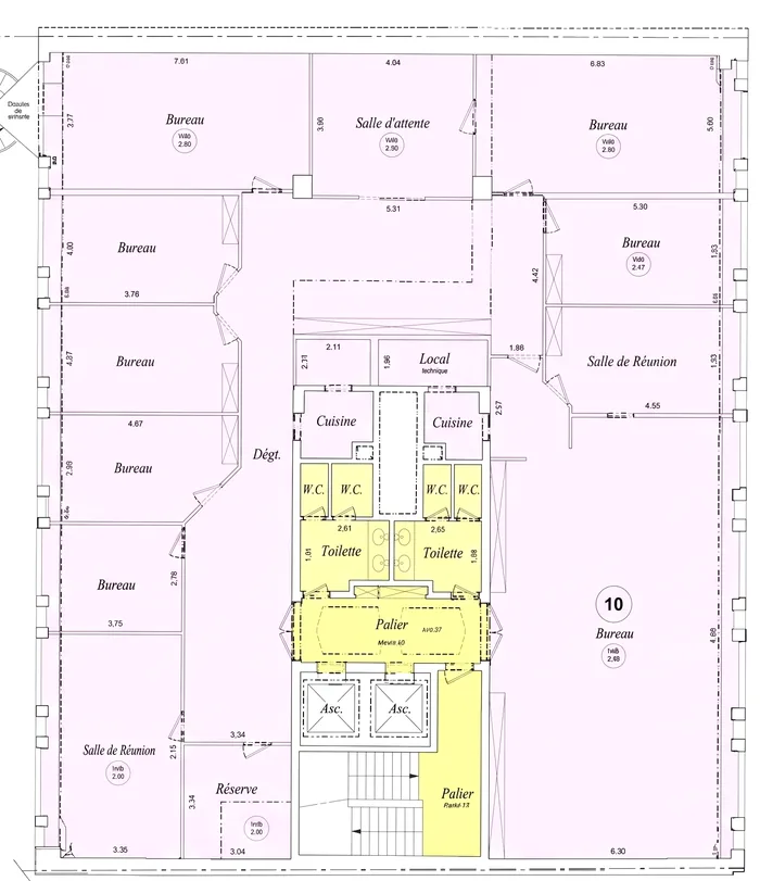 The floor plan, redrawn clean